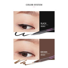 ETUDE close-up of soft brush tip highlighting precise control benefit
