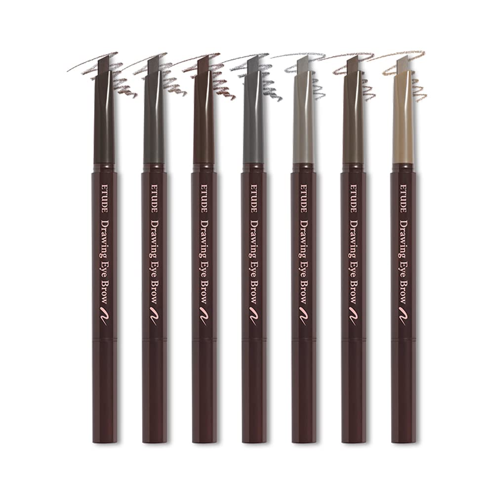 ETUDE model applying brows showing soft, microblading-style natural result
