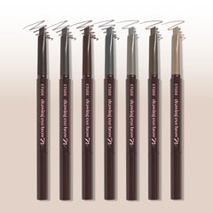 ETUDE shade swatch on forearm showing true gray pigment