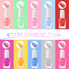 ETYJO display of all 10 colors highlighting variety for creative play