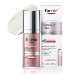 Eucerin bottle front packaging showing product name and benefits