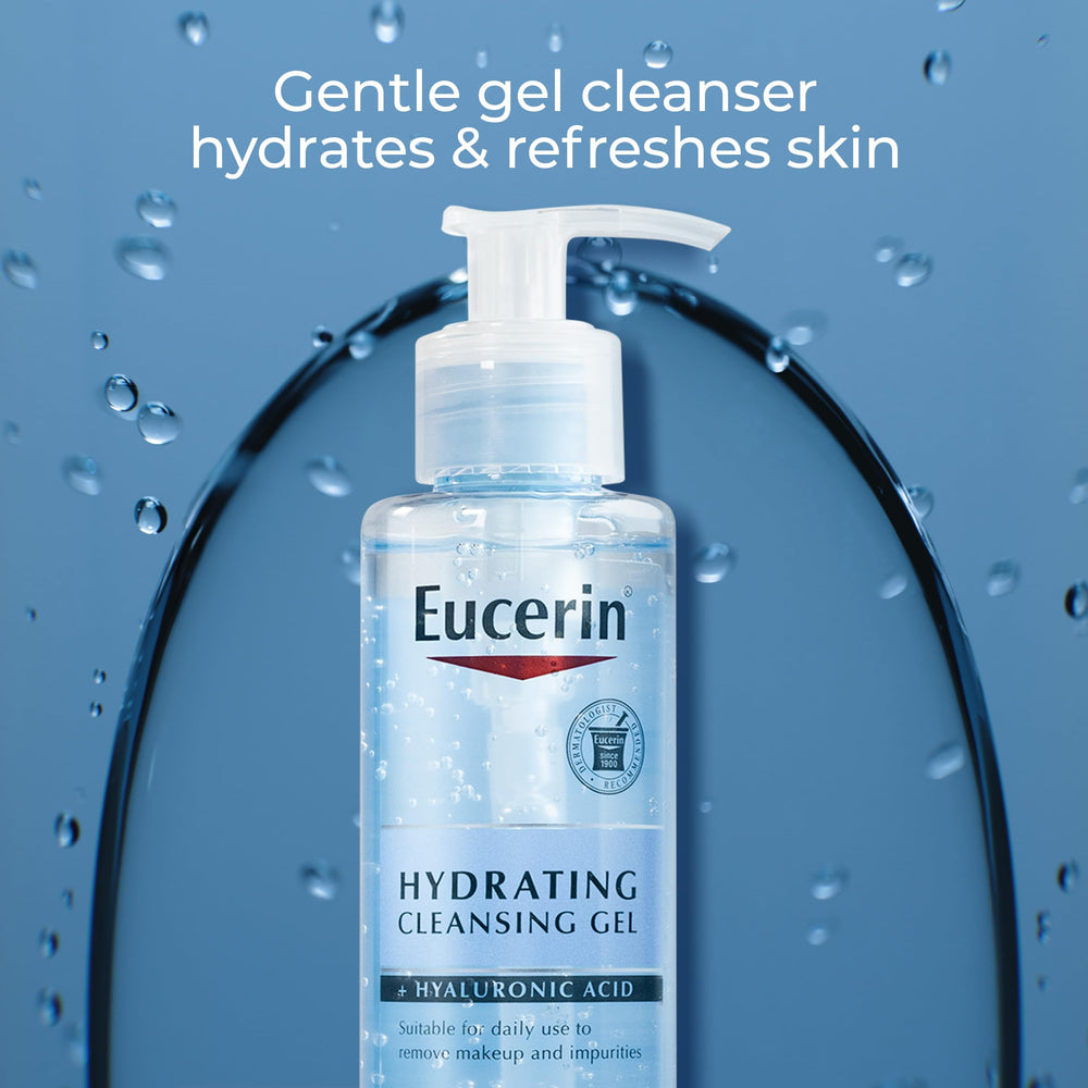 Eucerin pump detail highlighting easy dispensing and control