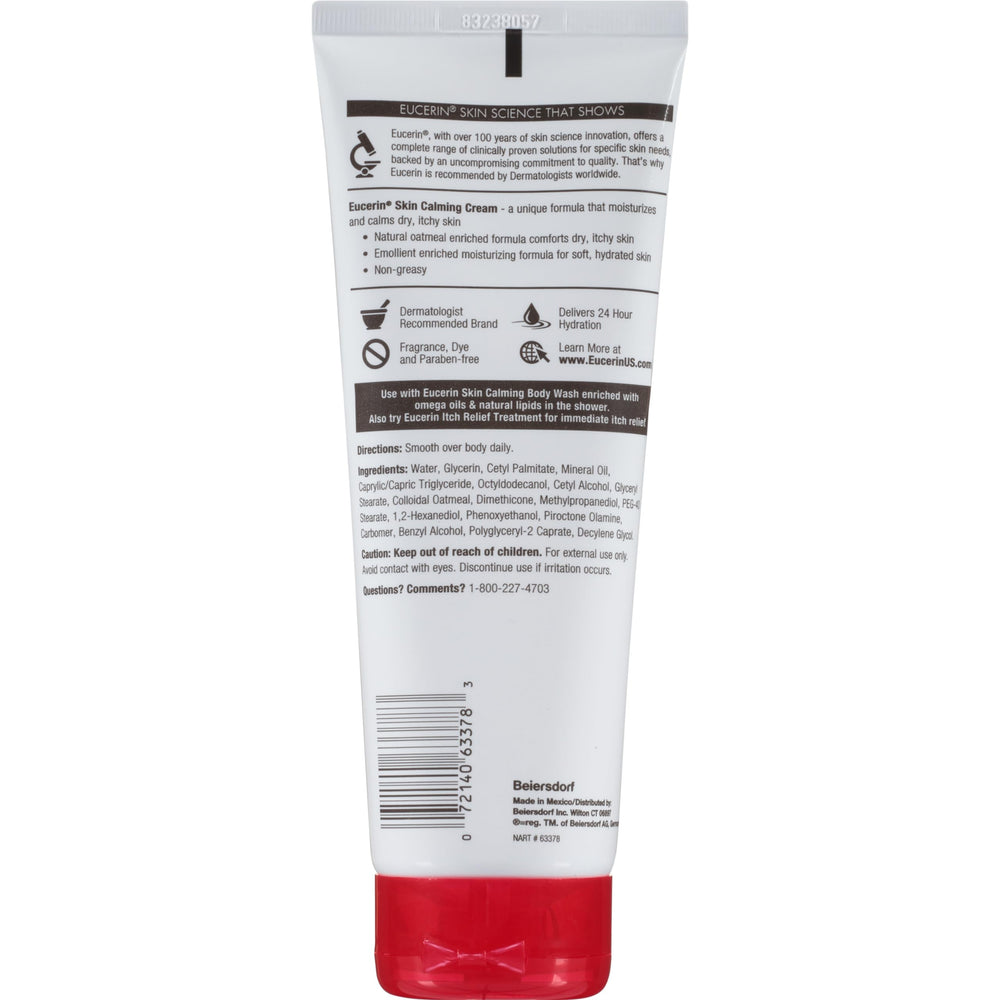 Eucerin on bathroom shelf in lifestyle scene promoting daily routine ease