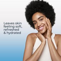 Eucerin used in a morning routine to cleanse skin quickly and gently