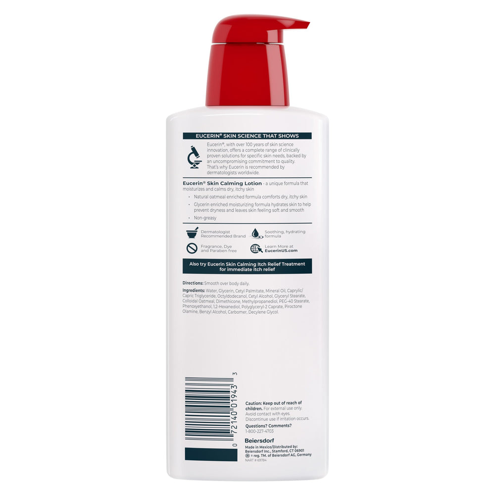 Eucerin in bathroom setting conveying daily post-shower use benefit