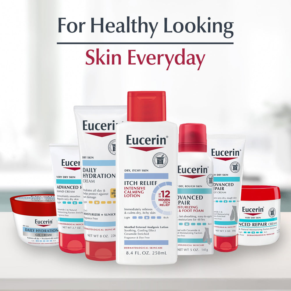 Eucerin used on hands and feet offering targeted moisturizing relief
