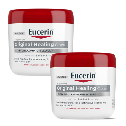 Eucerin front jar showing packaging and clean product presentation benefit