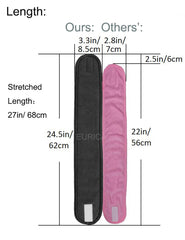 EUICAE headband worn during facial cleanse, keeps hair dry and away