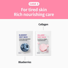 EUNYUL eight variant masks displayed for flexible skincare choices