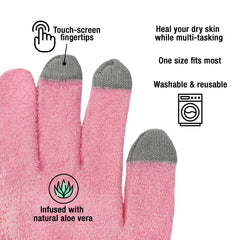 Eurow gloves worn while using smartphone to stay connected