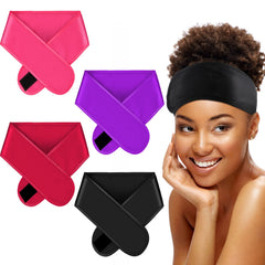Eurzom front view showing four-color satin wraps, protects styles