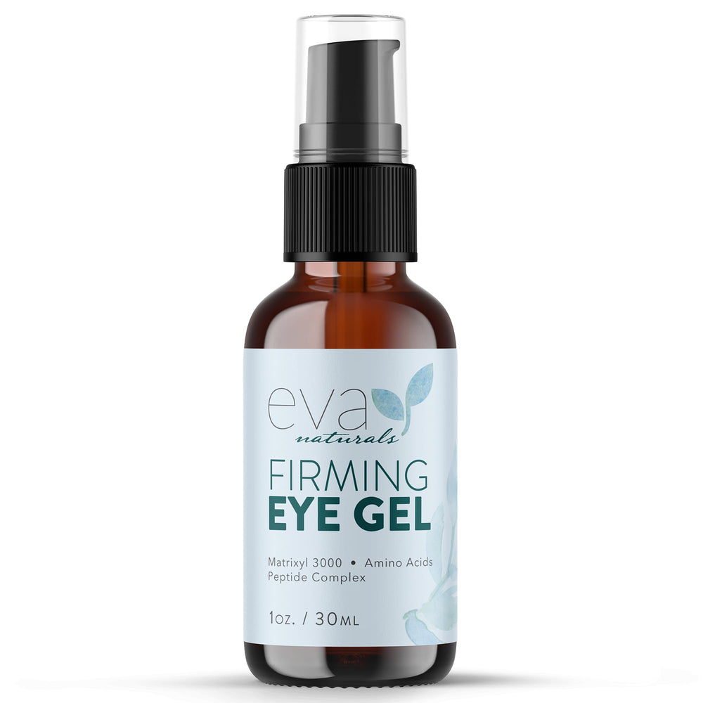 Eva Naturals front packaging showing product and claim, promotes refreshed eyes