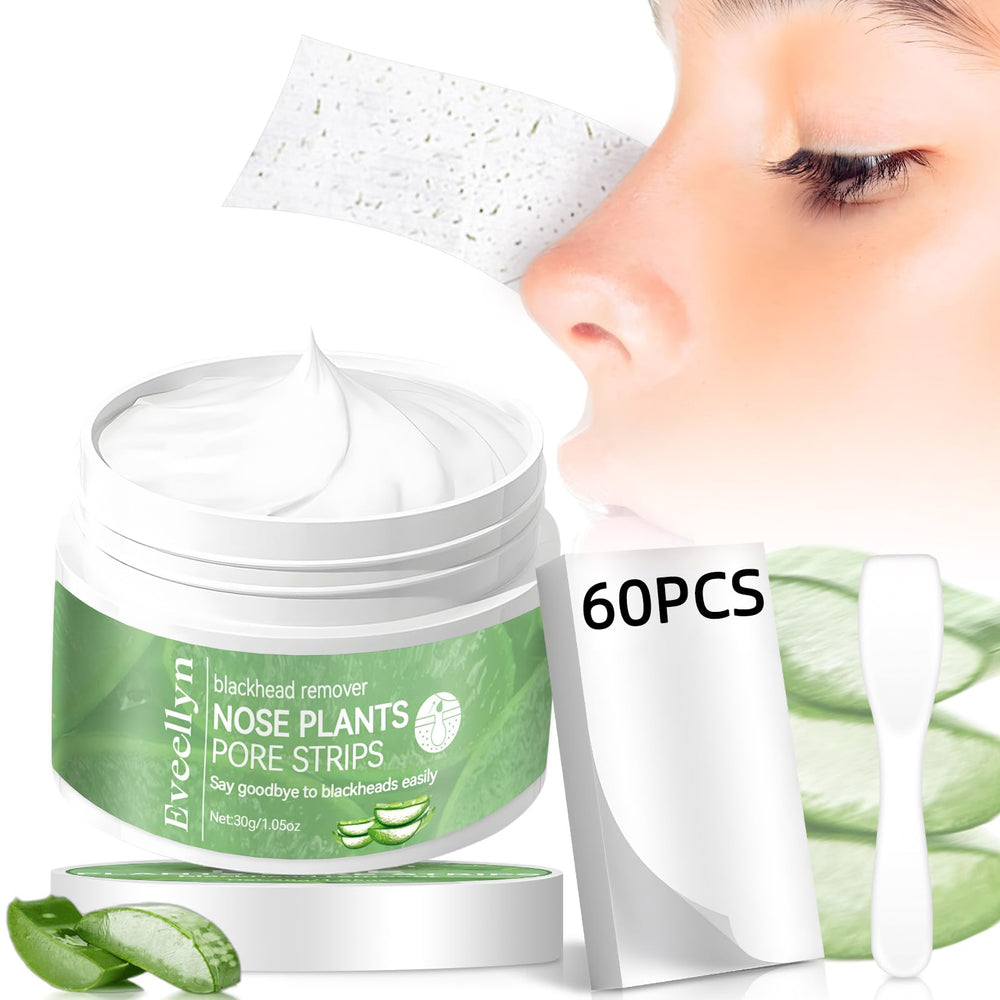 Eveellyn front packaging showing 60 strips and benefits for clearer skin