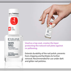 EVELINE COSMETICS under dark polish demonstrating protective base benefit