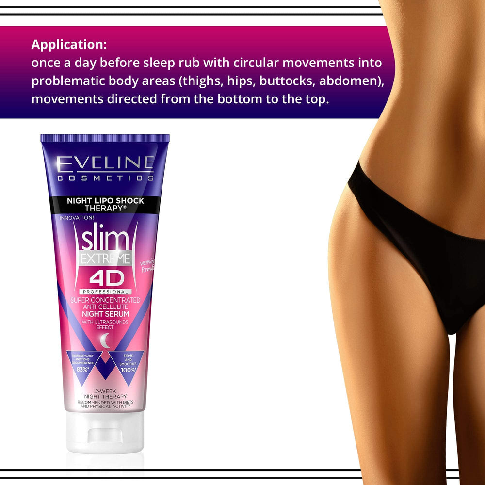EVELINE COSMETICS nightstand scene suggesting overnight firming routine
