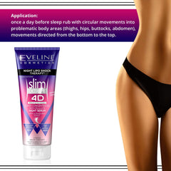 EVELINE COSMETICS nightstand scene suggesting overnight firming routine