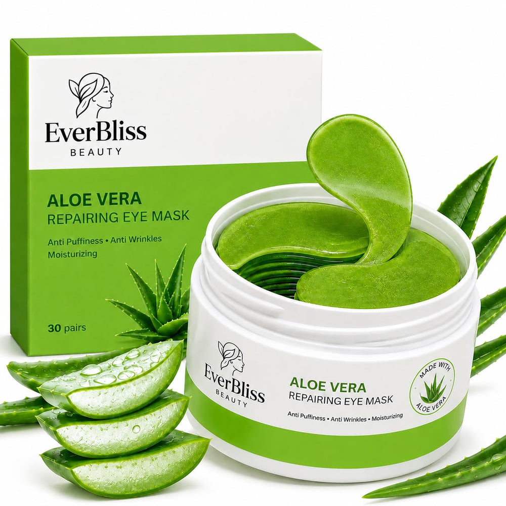 EverBliss Beauty front packaging showing 60 pairs and Aloe benefits