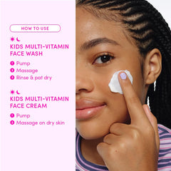 Evereden Barbie box opened flatlay showing included wash, cream, and extras