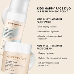 Evereden kids body wash pump dispensed showing mild cleansing texture