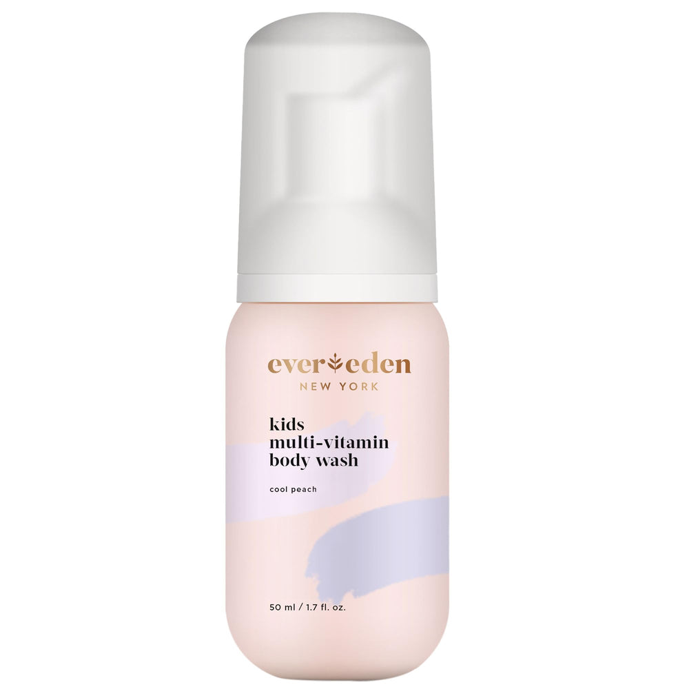 Evereden Cool Peach front packaging showing compact travel bottle and benefits