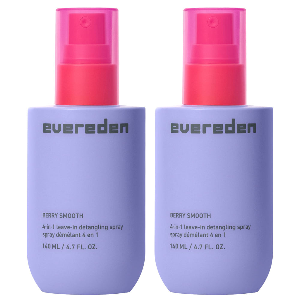 Evereden detangler spray front packaging showing product and claims