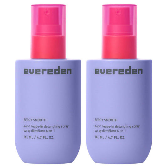 Evereden detangler spray front packaging showing product and claims