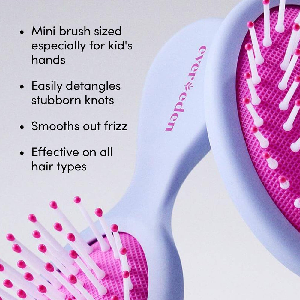 Evereden family bathroom routine scene illustrating calm, quicker styling benefit