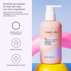 Evereden mini Cool Peach texture close-up revealing gentle, creamy lather