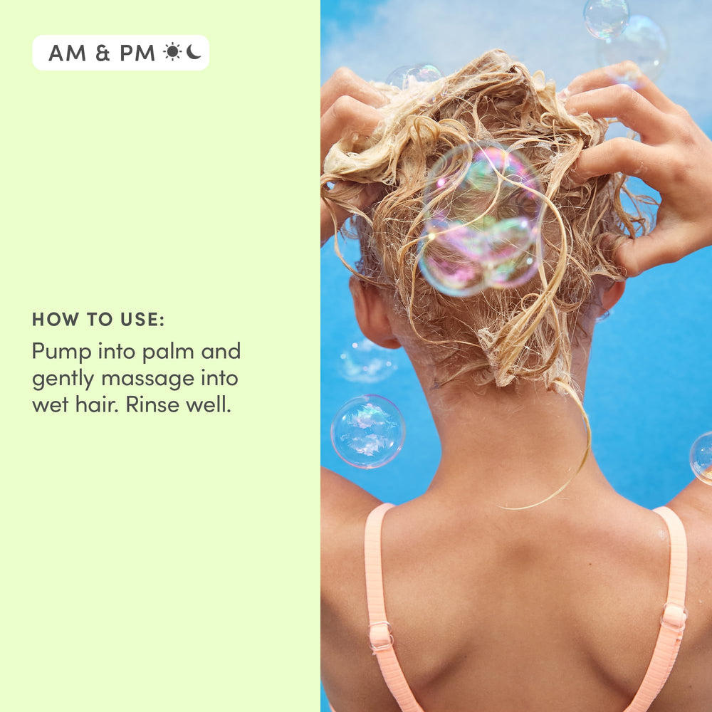 Evereden mini Cool Peach used during family bath to promote fast routines