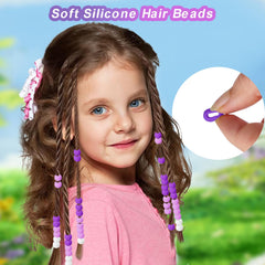 Everfunny beads threaded on a braid in use showing playful finished look