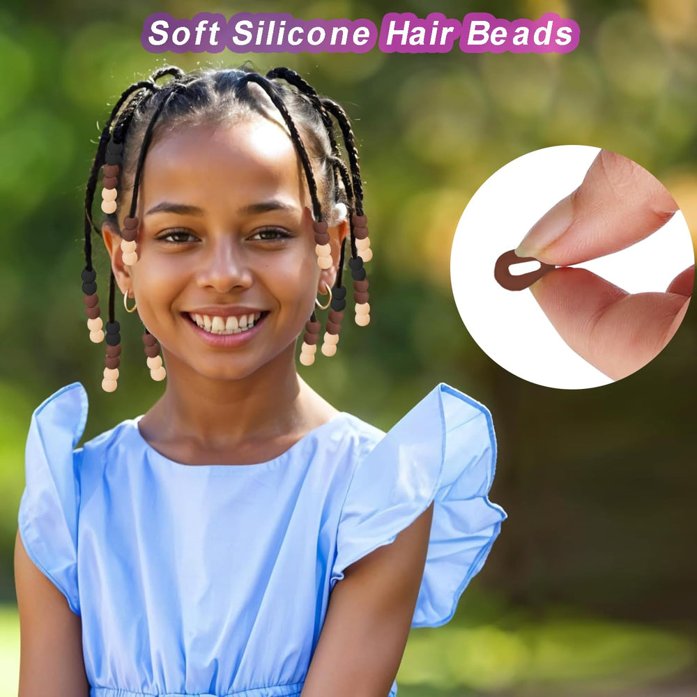 Everfunny beads threaded on braid, secure hold and decorative benefit