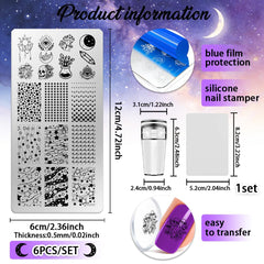 EVERJOYCRAFT close-up of etched star and moon patterns showing crisp design pickup