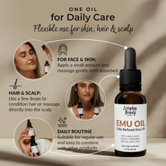 Everyday Beauty product label detail highlighting 6x refined purity and ingredient clarity