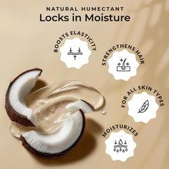 Everyday Beauty glycerin applied to hair showing improved manageability and moisture
