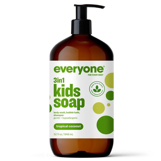 everyone front bottle showing label and 32 oz size, clear brand visibility benefits quick selection