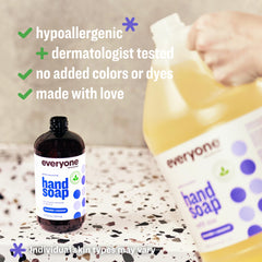 everyone brand close-up soap texture highlighting creamy lather benefit