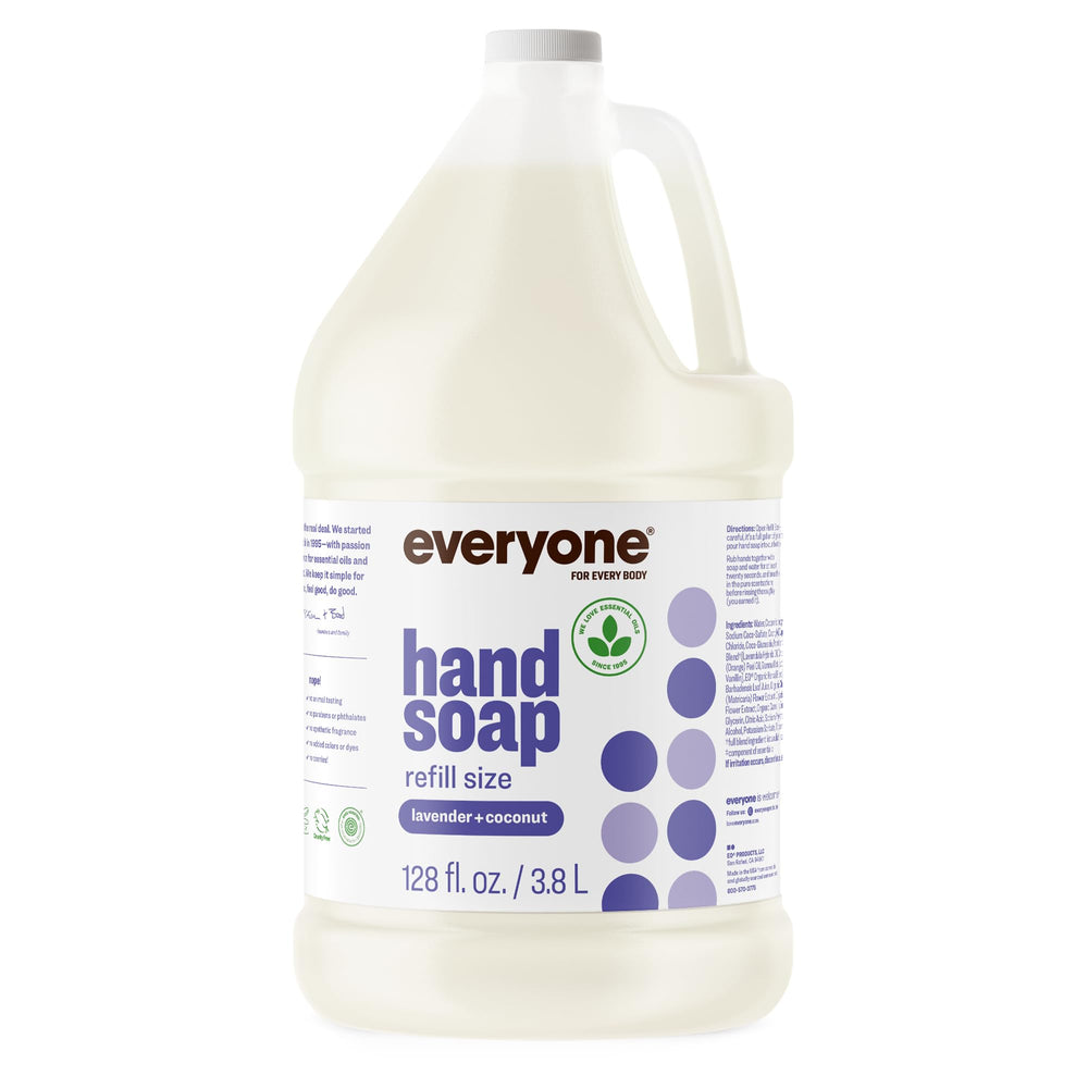 everyone brand gallon front view showing label and scent benefits