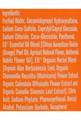 Everyone bath time lifestyle child in tub using orange squeeze wash for simple routines benefit