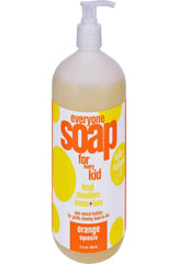 Everyone orange squeeze front bottle showing label and 32 fl oz size, eco packaging benefit