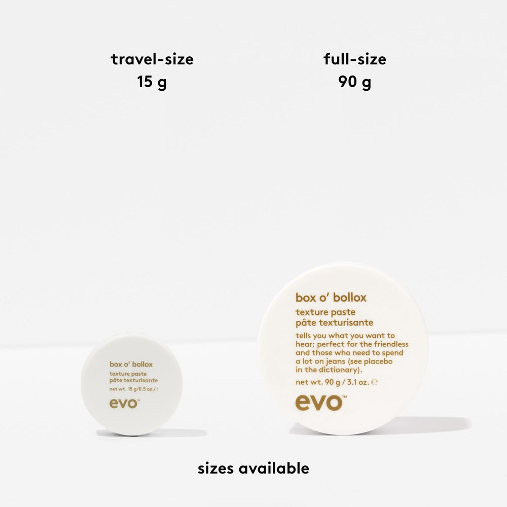 EVO Box O' Bollox being applied by hands demonstrating styling control