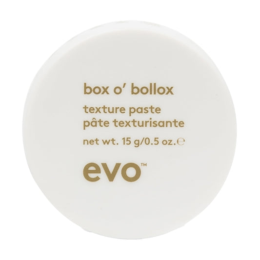 EVO Box O' Bollox front jar showing label and compact travel size benefit