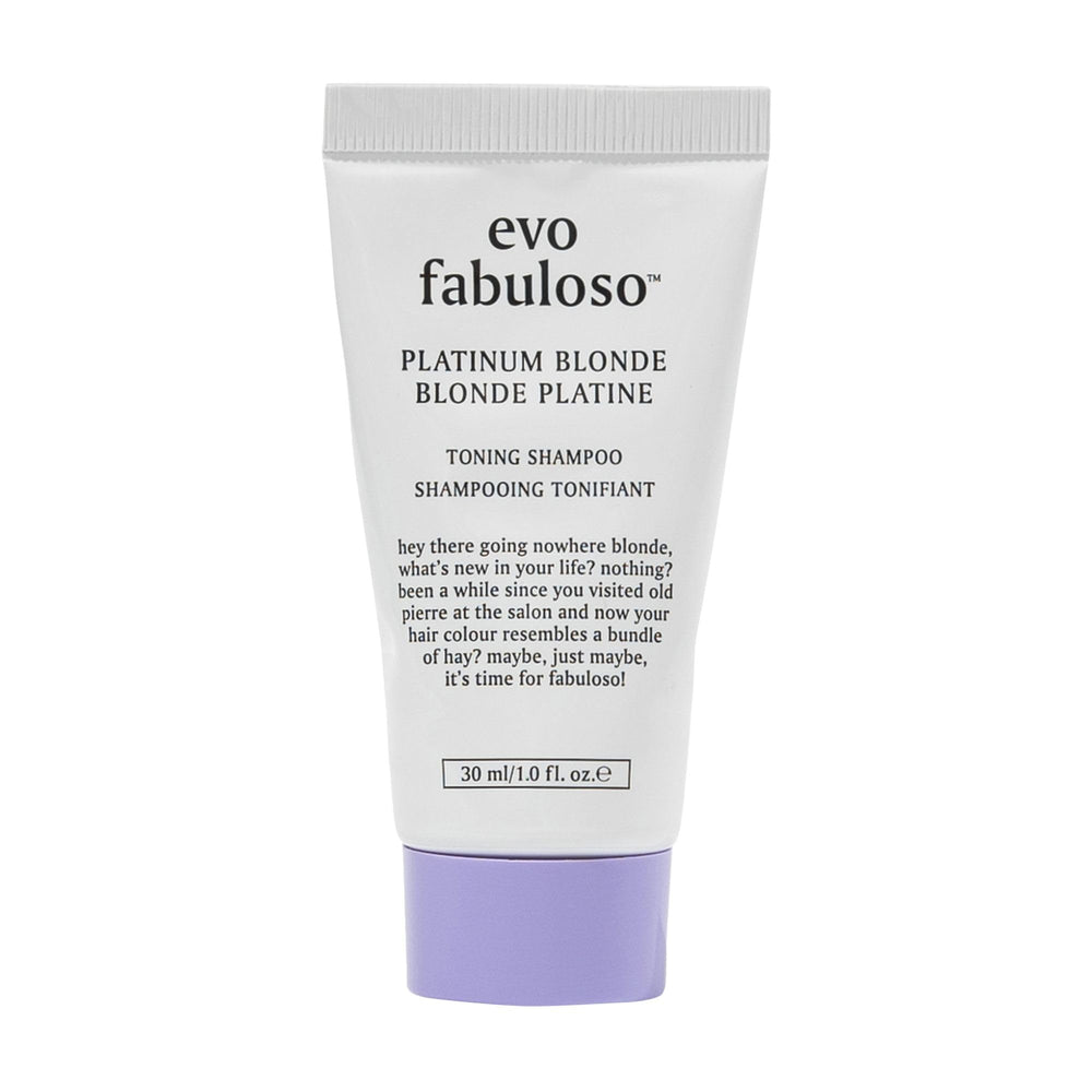 EVO bottle front packaging showing product name and travel size benefit