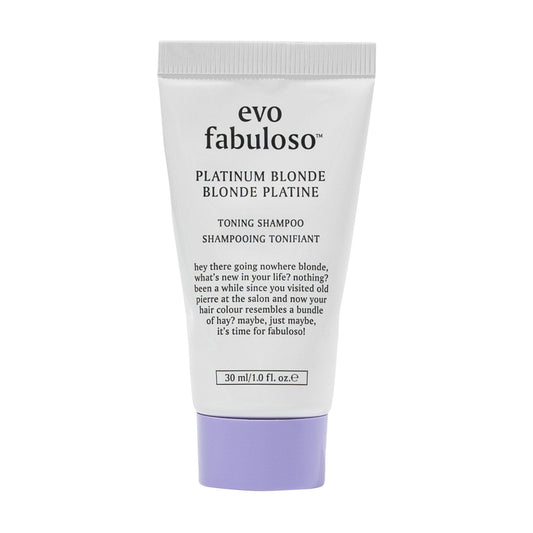 EVO bottle front packaging showing product name and travel size benefit