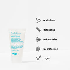 EVO Head Mistress cream texture close-up illustrating smooth slip benefit