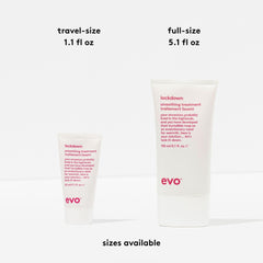 EVO before and after hair photo showing reduced frizz and enhanced shine