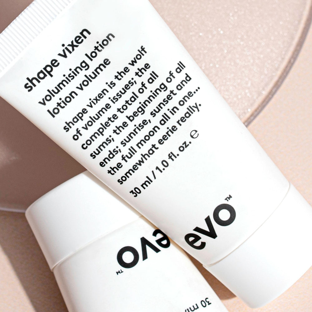 EVO Shape Vixen next to a passport showing travel-size convenience for trips