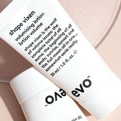 EVO Shape Vixen next to a passport showing travel-size convenience for trips