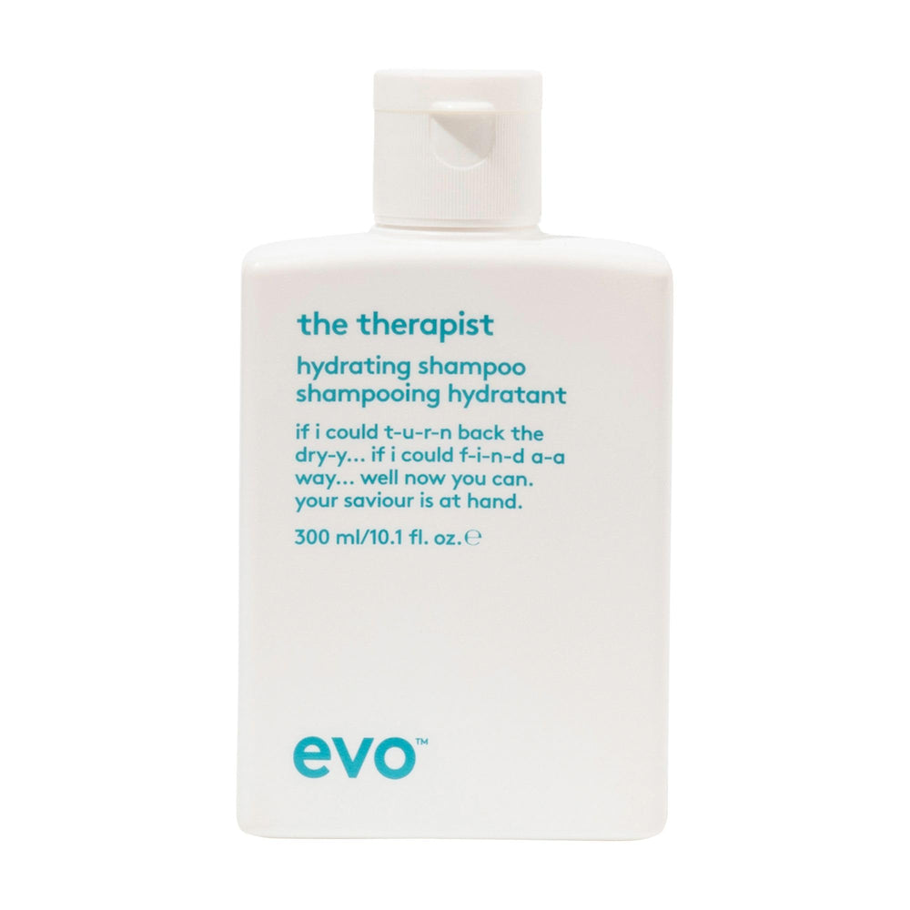 EVO shampoo bottle front showing label and 10.1 fl oz size and professional benefit