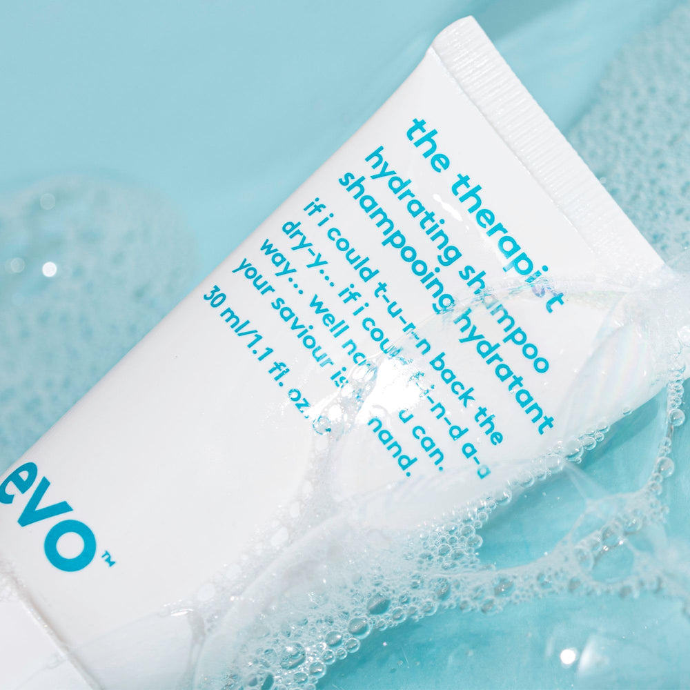 EVO used on color-treated hair highlighting color protection and shine