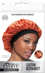 Evolve satin sunset fabric close-up highlighting soft texture and gentle touch